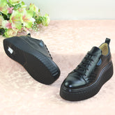Pantofi Casual Dama din piele Naturala,Happy,negrii